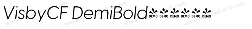 VisbyCF DemiBold字体转换